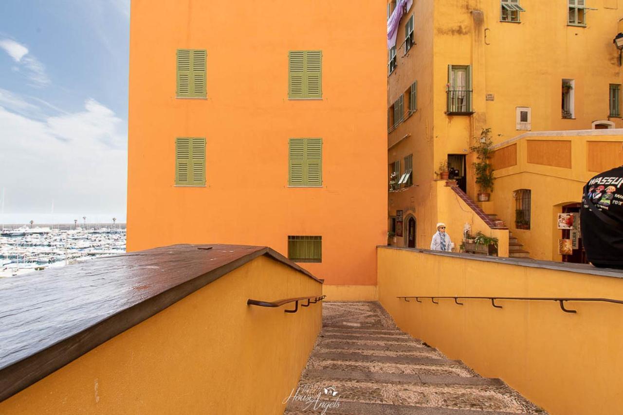 Vista Mare E Comfort In Centro Storico Menton Bagian luar foto